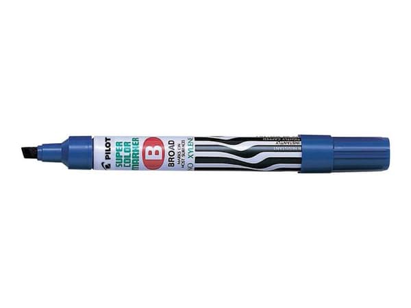 Märkpenna PILOT Super Color B blå 12st