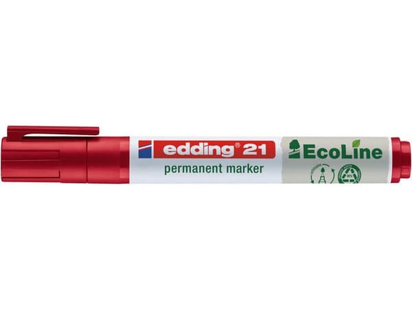 Märkpenna EDDING Ecoline 21 röd 10st