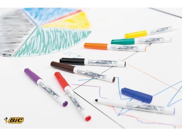 Whiteboardpenna BIC Velleda 1741 blå 12st