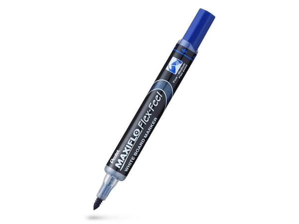 Whiteboardpenna PENTEL Maxiflo Flex blå 12st