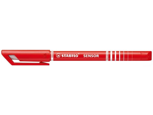 Fineliner STABILO Sensor 0,3mm röd 10st