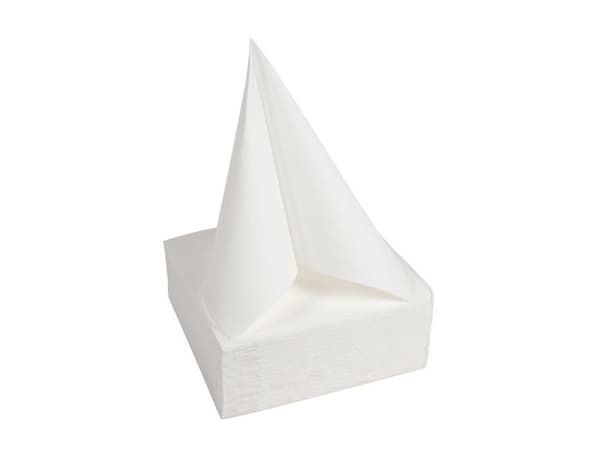 Servett 2-lags EXACO 38x38cm vit 40/fp