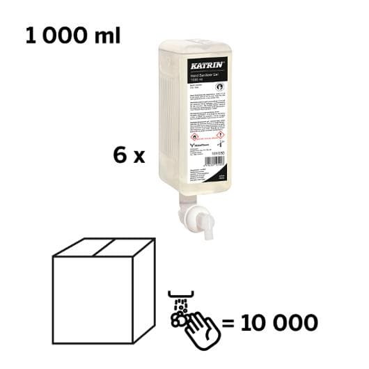Handdesinfektion KATRIN Gel 1L 6st