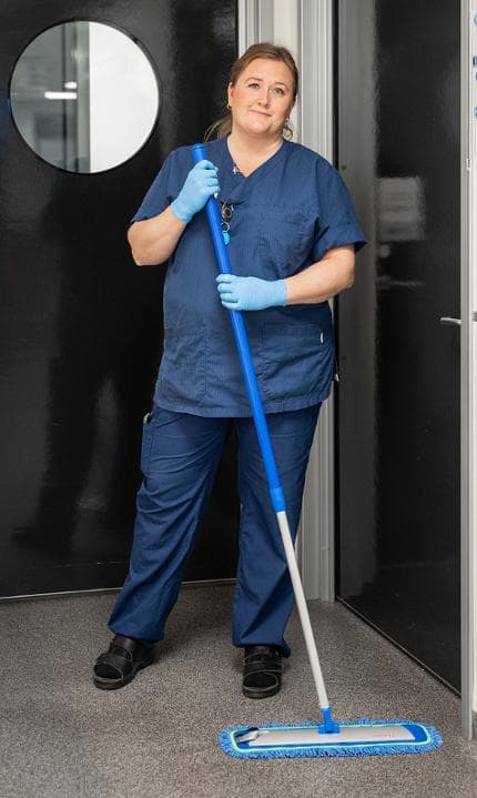 Mopp Allround DUOTEX MicroSweep 100 blå 5st