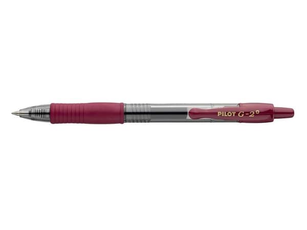 Gelpenna PILOT G2 Plus 0,7 mörkröd 12st