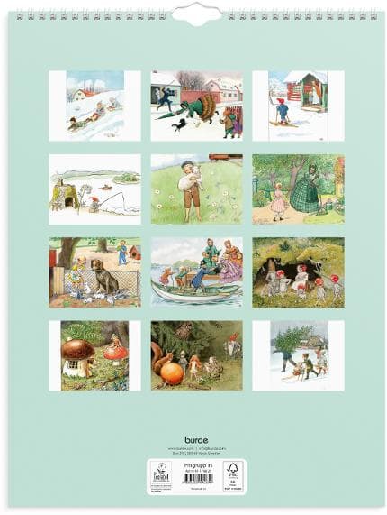 Väggkalender Elsa Beskow 2027