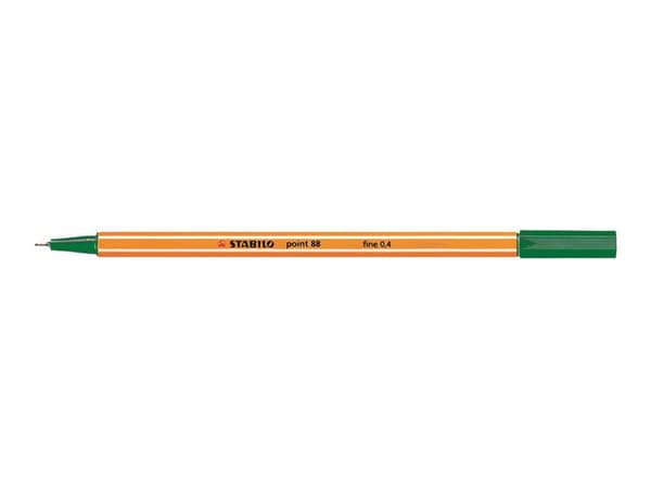 Fineliner STABILO Point 88 grön 10st
