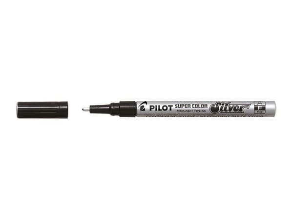 Märkpenna PILOT Super Color F silver 12st