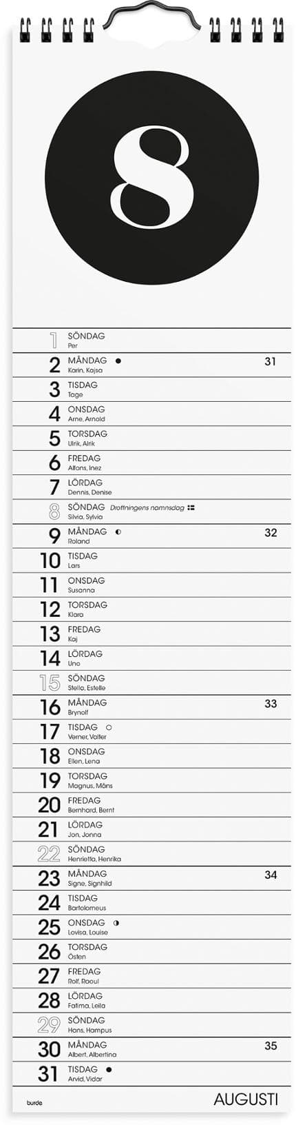 Väggkalender Simple 2027
