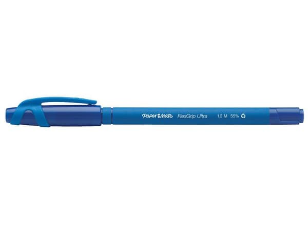 Kulpenna PAPER MATE FlexGrip Cap 1,0 blå 12st