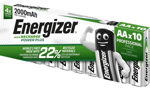 Batteri Laddbar ENERGIZER P-P AA 10/fp