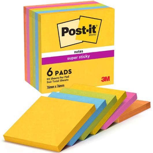 Notes POST-IT SS Carnival 76x76mm 6/fp