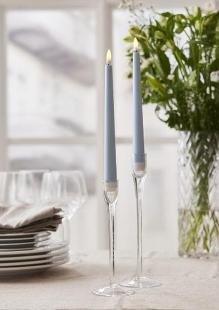 Antikljus STAR T LED Candy 26cm blå 2/fp