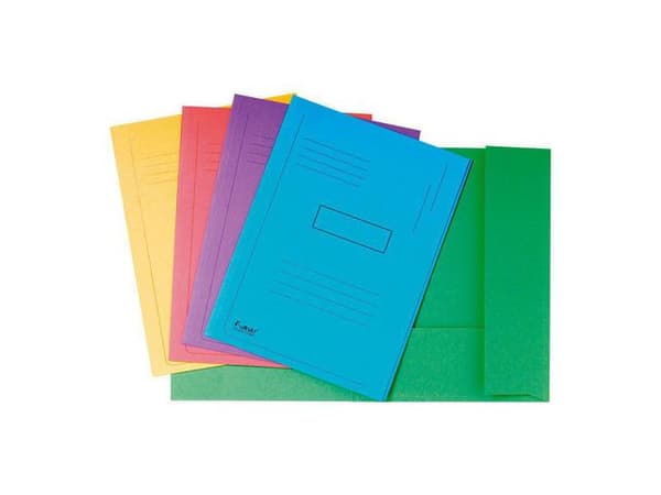 Mapp EXACOMPTA 2-klaff 280g A4 blå 50st