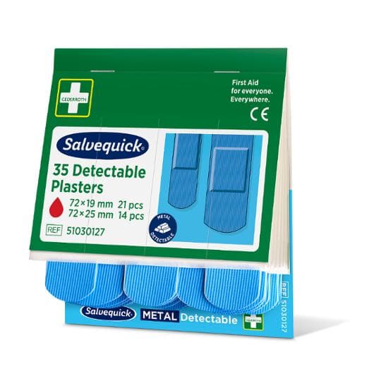 Plåster Detectable refill blå 35/fp 6st
