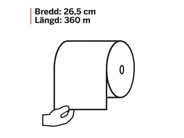 Industritork KATRIN Plus XL vit 360m 2st