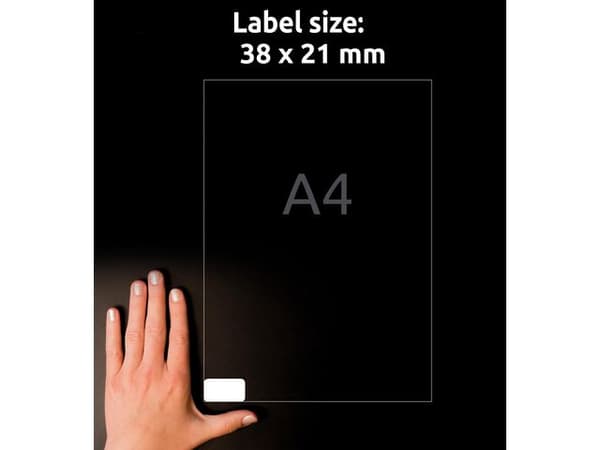 Etikett AVERY Stretch 38x21mm 3250/fp