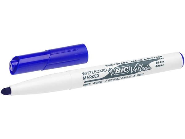 Whiteboardpenna BIC Velleda 1741 blå 12st