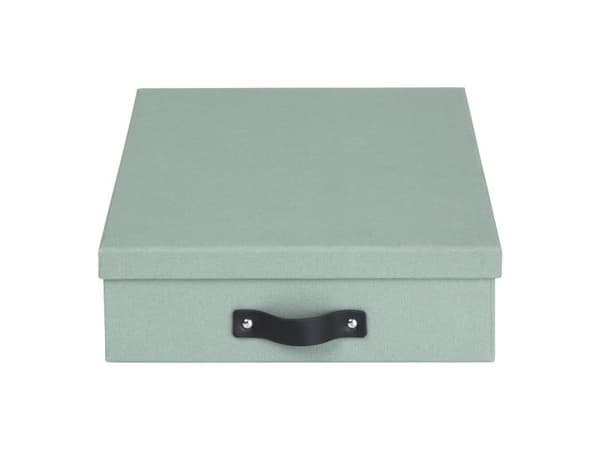 Förvaringsbox m.lock kartong A4 Mint