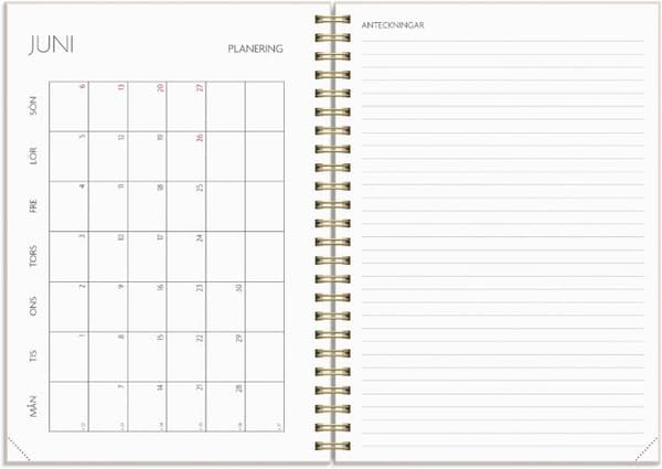 Kalender Study Story A5 blomma 26/27