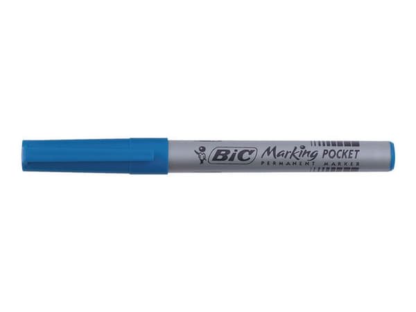 Märkpenna BIC 1445 pocket blå 12st