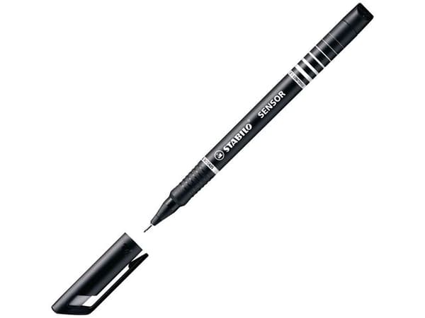 Fineliner STABILO Sensor 0,3mm svart 10st