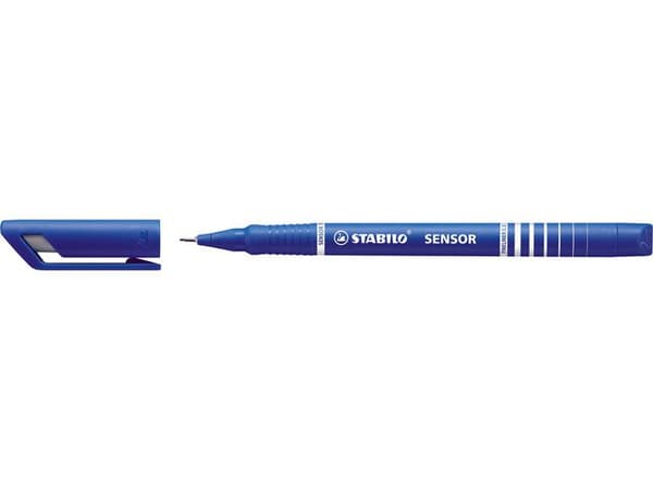 Fineliner STABILO Sensor 0,3mm blå 10st