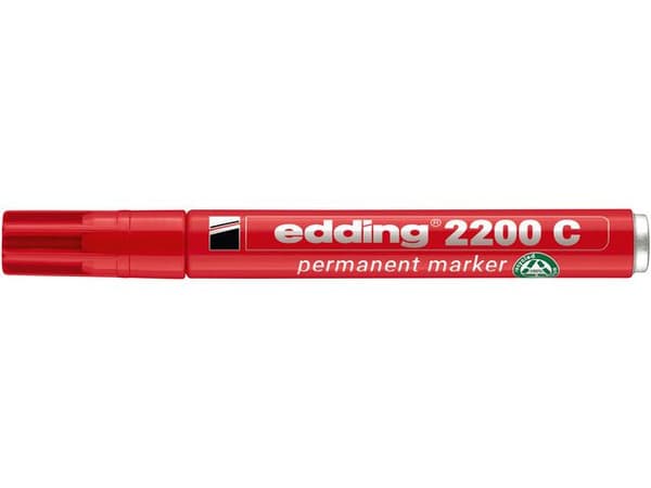 Märkpenna EDDING 2200C röd 10st