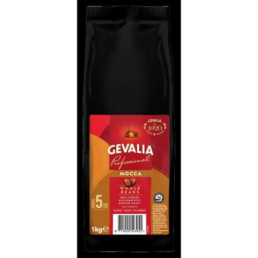 Kaffe GEVALIA Mocca Hela bönor 1kg 8/krt
