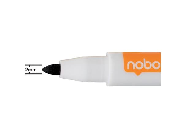 Whiteboardpenna NOBO svart 6st