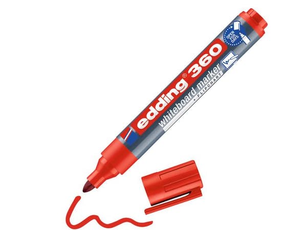 Whiteboardpenna EDDING 360 röd 10st