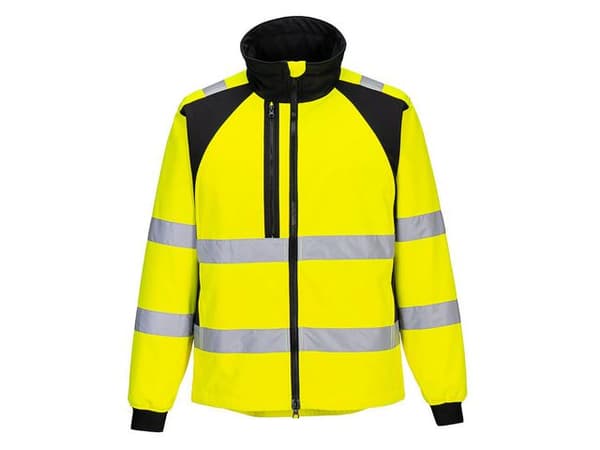 Varselsoftshell PW CD875 Kl 2/3 gul M