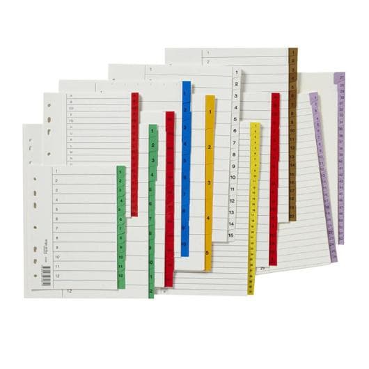 Register plastflik 1-52 lila 5/fp