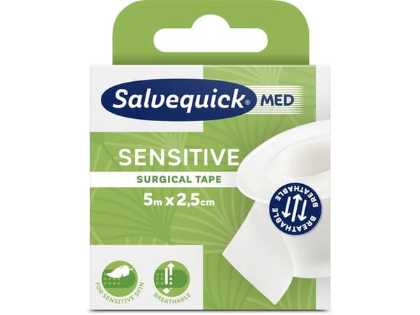 Plåster SALVEQUICK kirurgtape 5m 6st