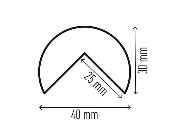 Hörnskydd DURABLE C25R