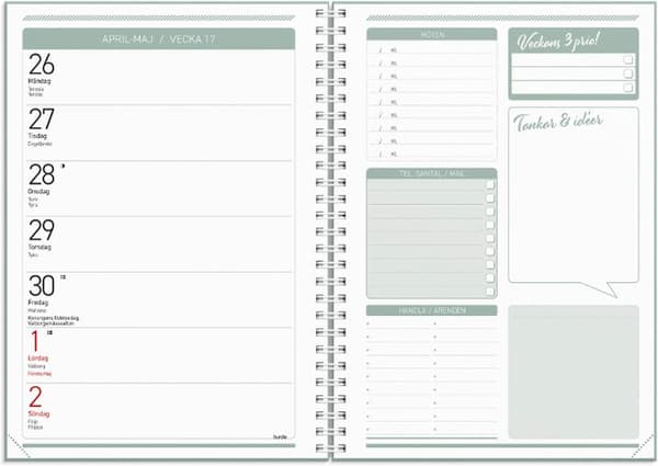 Kalender Få det gjort 2027 grön