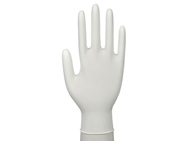 Nitrilhandske acc/puderfri vit M 150/fp