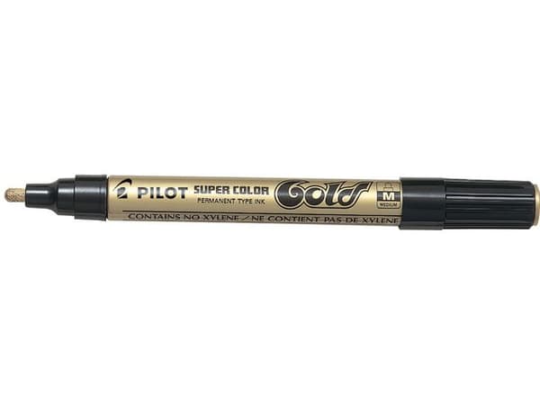 Märkpenna PILOT Super Color M guld