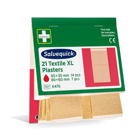 Plåster refill textil extra stora 21/fp 6st