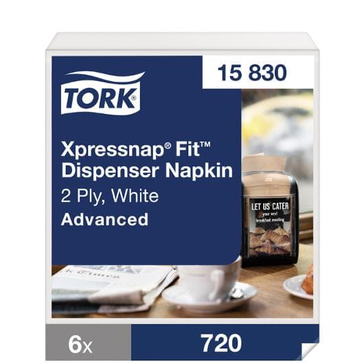 Servett TORK Xpressnap N14 vit 720/fp