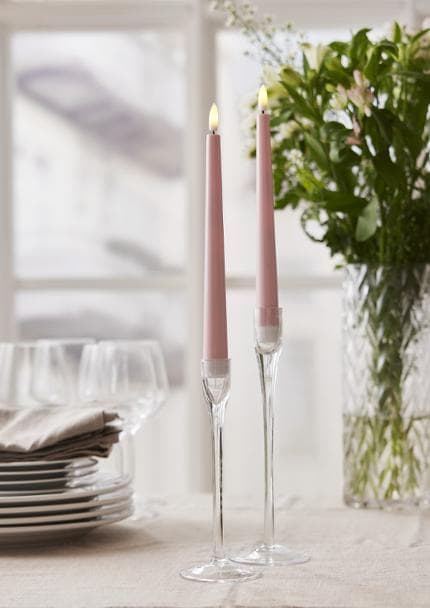 Antikljus STAR T LED Candy 26cmrosa 2/fp