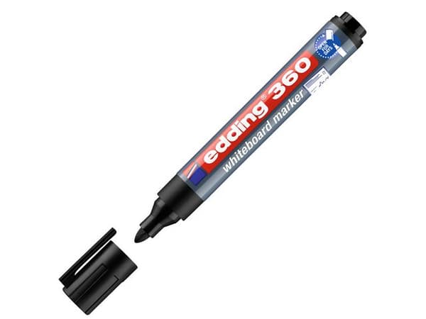 Whiteboardpenna EDDING 360 svart 10st