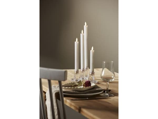 Antikljus STAR T Advent LED 4-pack vit