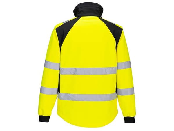 Varselsoftshell PW CD875 Kl 2/3 gul S