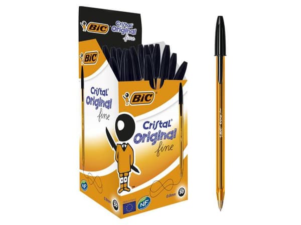 Kulpenna BIC Cristal 0,8 svart 50st
