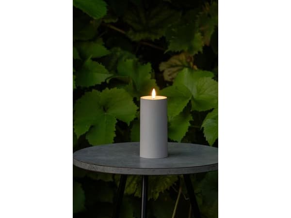 Blockljus KONSTSMIDE LEDtimer beige 15cm