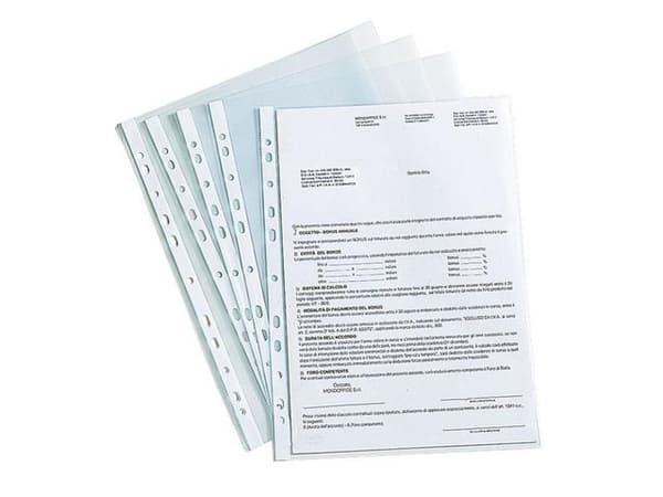 Plastficka A4 0,09 präg 100/fp