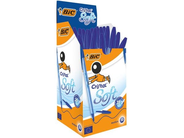 Kulpenna BIC Cristal Soft 1,2 blå 50st