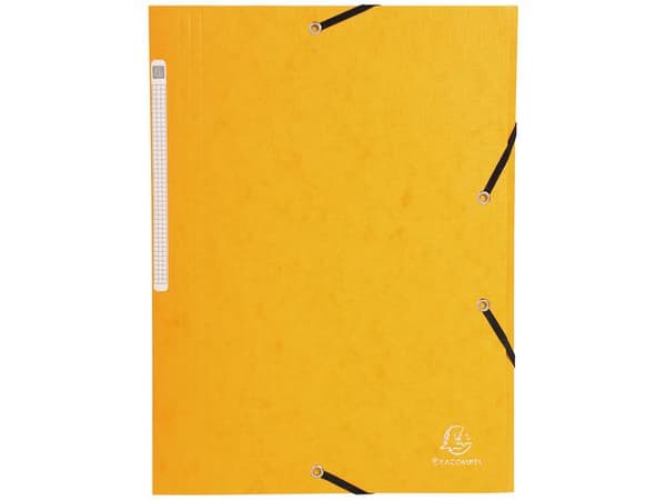 Gummibandsmapp 3-klaff A4 600g sorterade 25st