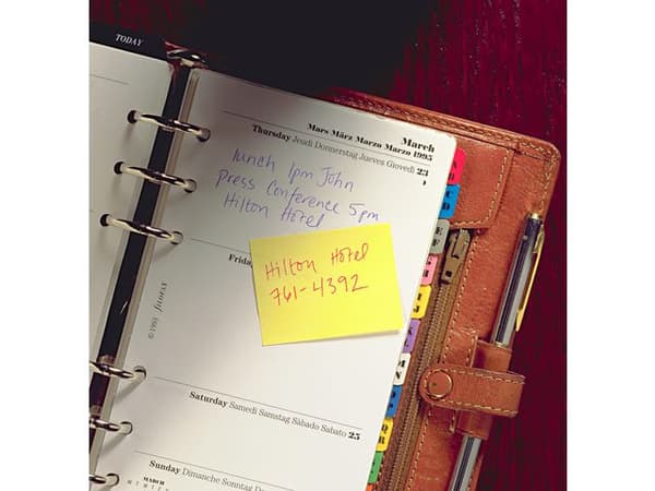 Notes POST-IT 100% recy 38x51mm gul 6/fp